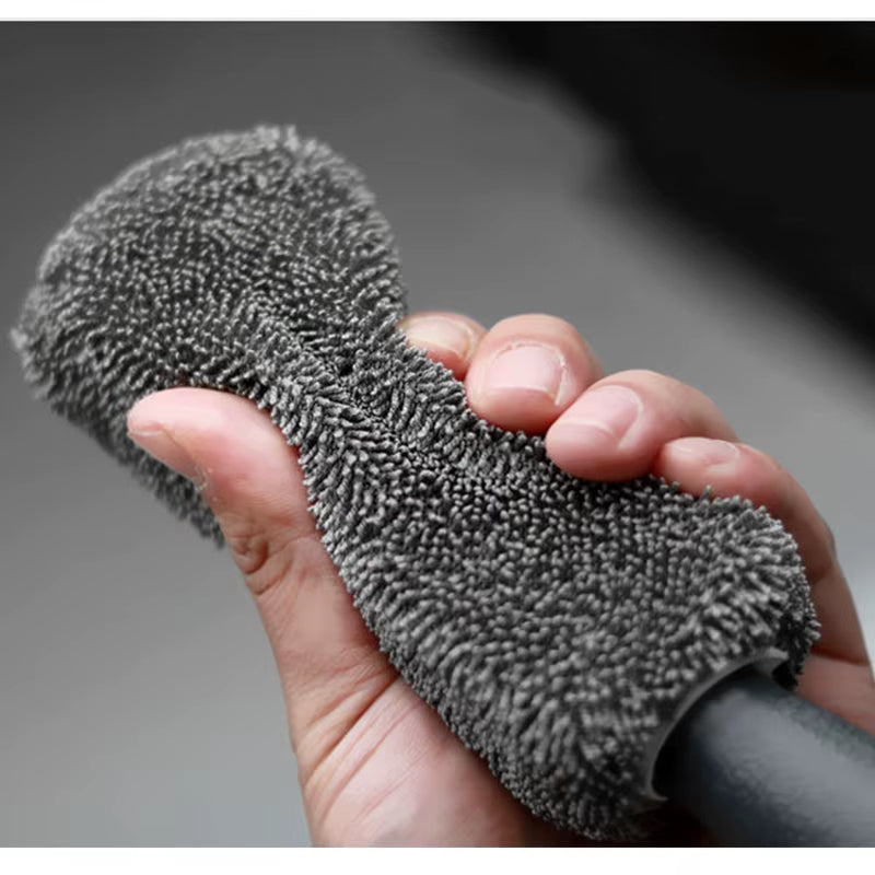 Microfiber Car Wash Detailing Brush Tire Scrubber Wheel Rim Brush Trunk Motorcycle Dust Remover Clean Car Cleaning Accessories